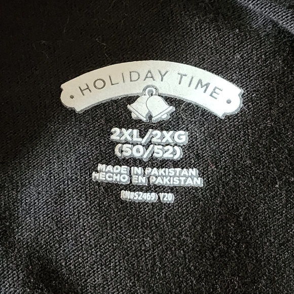 Christmas Cat T-shirt Men's 2XL Claws Is Coming To Town Holiday Time Black XXL - Picture 6 of 6